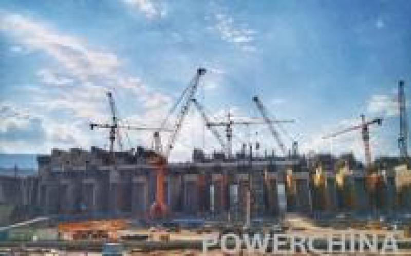 大藤峽左岸泄水閘工程首個壩段全線到頂