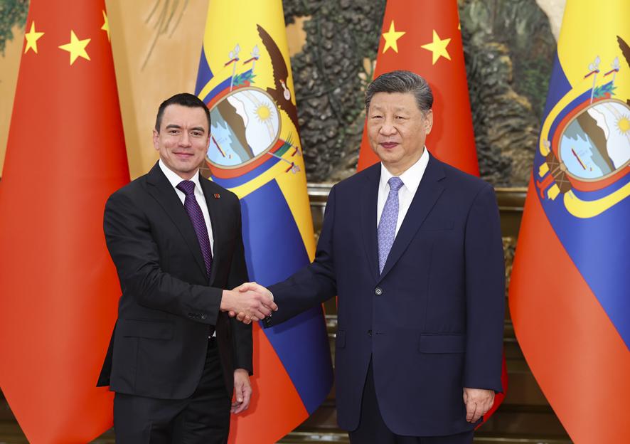 中國和厄瓜多爾共同簽署推進“一帶一路”建設(shè)的合作規(guī)劃