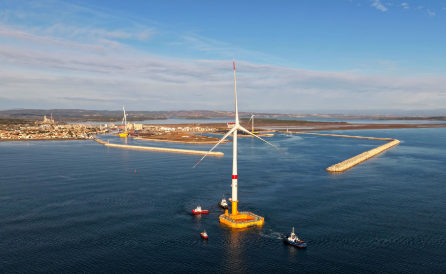 法國EolMed漂浮式風(fēng)電項(xiàng)目首臺風(fēng)機(jī)開始海上安裝